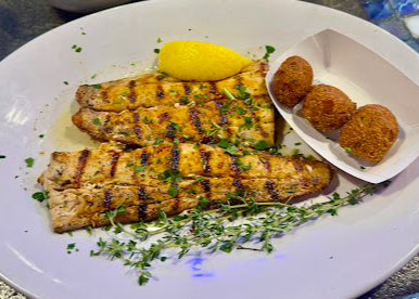Fish Market Restaurant signature dishes Red Gulf Snapper
Grilled Salmon Filet
Farm-Raised Catfish Fillets